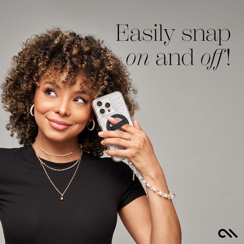 Casemate قبضة هاتف مغناطيسية حلقة مغSafe - حامل قابل للفصل لليد - قبضات مغSafe رقيقة للغاية وقابلة للطي لظهر الهاتف لهاتف iPhone 17 Pro Max/16 Pro Max/15/14/13/S25 Ultra - أسود - Image 5